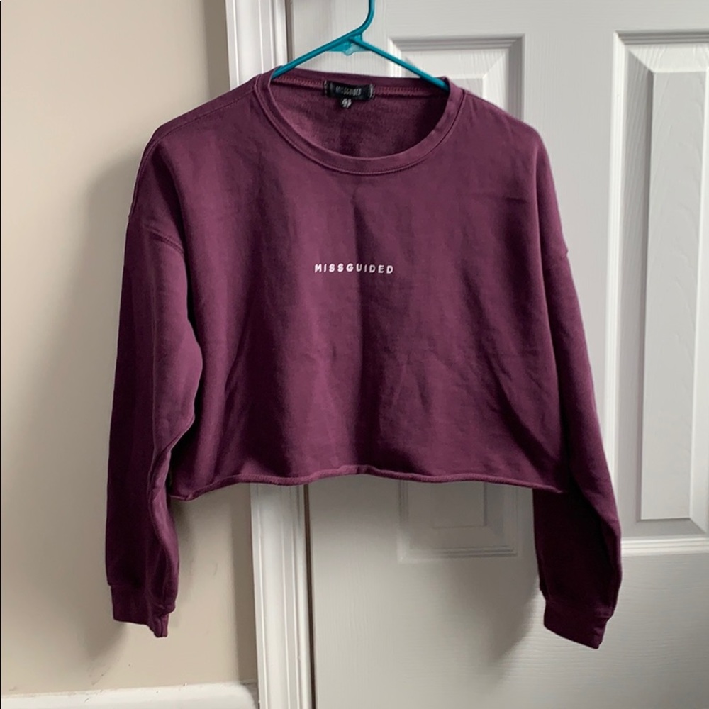 Misguided cropped sweatshirt